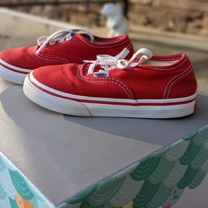 Vans Kids Size 9 in Authentic Red, 3 for $15